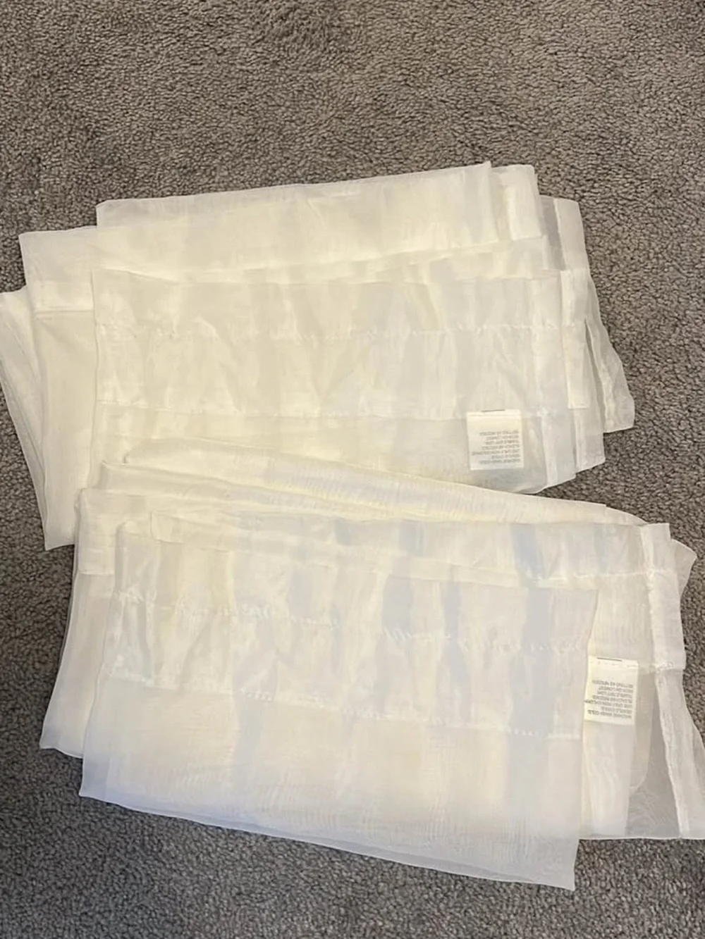 Kate Aurora Living 2 Pack Basic Home Rod Pocket Sheer Voile Window Curtains